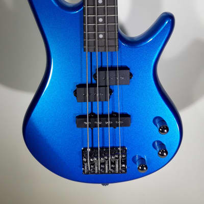 Ibanez MiKro Short-Scale Bass - Starlight Blue Finish GSRM20-SLB Pro Set Up! image 2