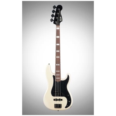 Fender Duff McKagan Deluxe Precision Electric Bass, Rosewood Fingerboard (with Gig Bag), White Pearl image 2