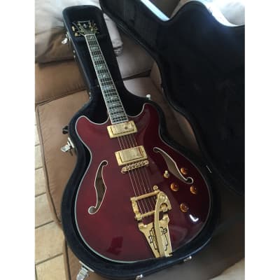 Ibanez EKM10T-WRD PLEKED! Signature Series Semi-Hollow Electric Guitar w/ Vibrato Wine Red image 10