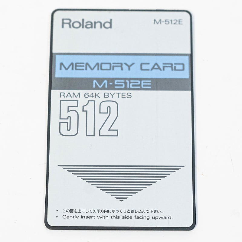 Roland M-512E Memory Card - RAM 64K Bytes 512 | Reverb Australia