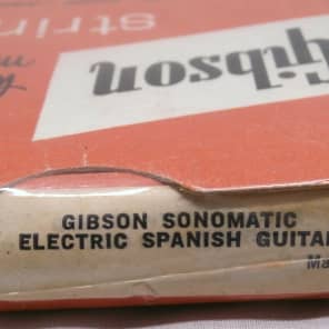 Vintage 1960's Gibson E-340 'Sonomatic' Electric Spanish Guitar Strings Set (Factory Sealed) image 2