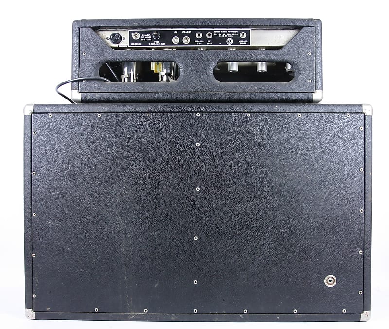 Fender Black Panel Bandmaster 40-Watt 2-Channel 2x12" Piggyback Guitar Amp 1963 - 1967 image 2