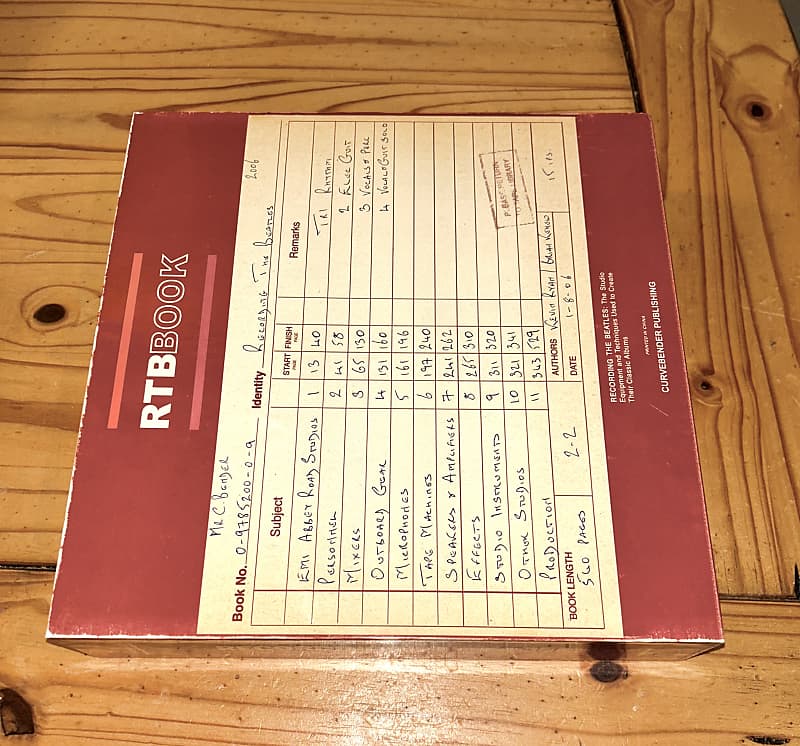 Recording the Beatles The Studio Equipment and Techniques Reverb