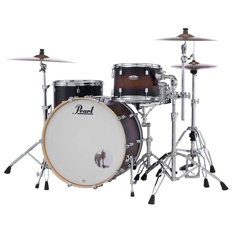 Pearl Decade Maple 3 pc. Drum Set Satin Brown Burst image 1