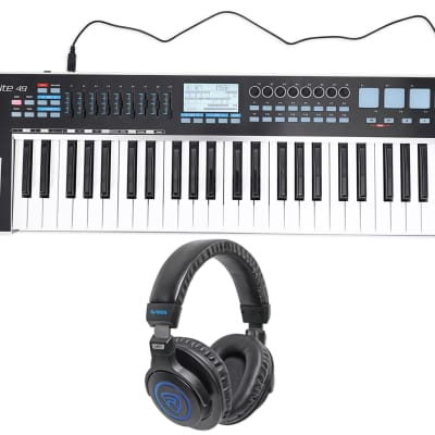 Samson Graphite 49 Key USB MIDI DJ Keyboard Controller w/ Fader/Pads+Headphones image 1