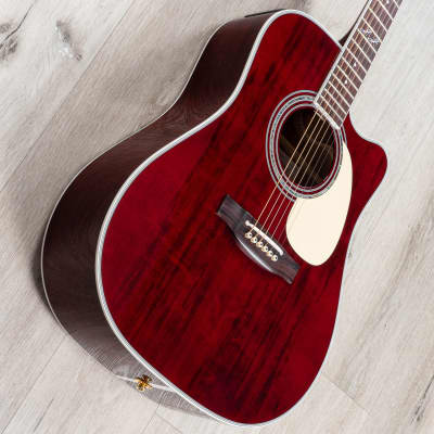 Takamine JJ325SRC John Jorgenson Signature Acoustic-Electric Guitar, Gloss Red image 3
