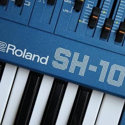 1983 Roland SH-101 32-Key Monophonic Synthesizer Blue w/ Mod Grip (Clean!) image 7