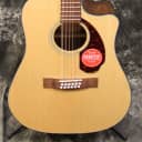 Fender CD140SCE 12 String Dreadnought Acoustic Electric Guitar Natural w/Case