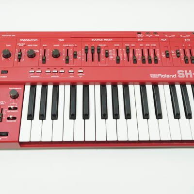 Roland SH-101 RED Monophonic Analog Synthesizer Keyboard CV/Gate Sequencer EXCELLENT