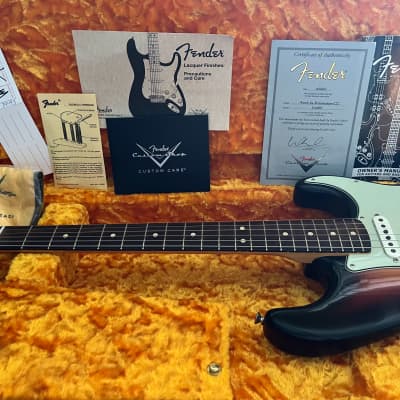 Fender Custom Shop 1964 Stratocaster Anniversary Closet Classic Relic Sunburst, Josefina Campos Pickups, 2013 C S Build image 25