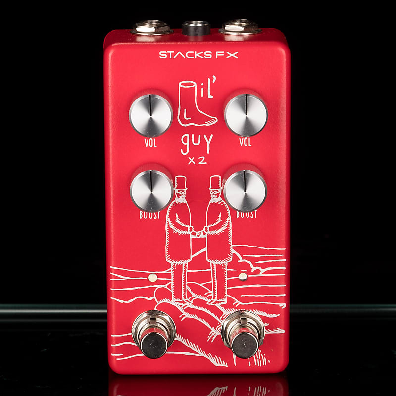 Stacks FX Dual Lil' Guy Boost Overdrive Pedal Reverb