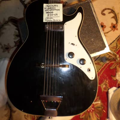 Alden H-45 Stratotone 1963  Tuxedo Black, (Kennedy Assassination Guitar) image 13