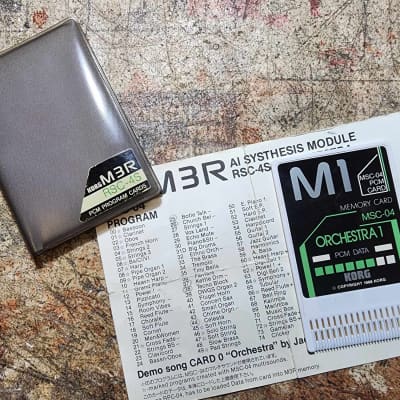 korg M1 memory card MSC-04