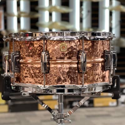 LUDWIG 14X6.5 HAMMERED COPPERPHONIC SNARE DRUM image 1