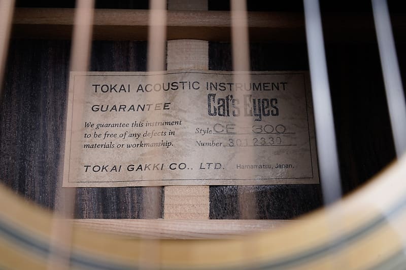 1970年代製　最初期TOKAI CE-300 dove 1970s Tokai Cats Eyes CE-300 Vintage Acoustic (Made in Japan