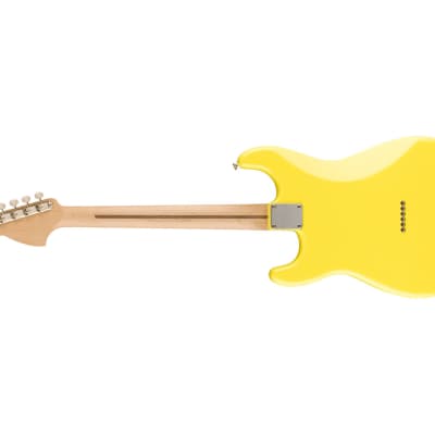 Used Fender Ltd. Ed. Tom Delonge Stratocaster - Graffiti Yellow w/ Rosewood FB image 7