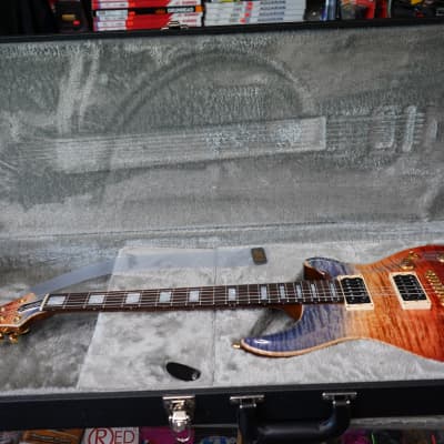 ESP Custom Shop Mystique Custom NT FM Blue Red Fade Burst 6-String Electric Guitar (NOS) w/ Case image 15