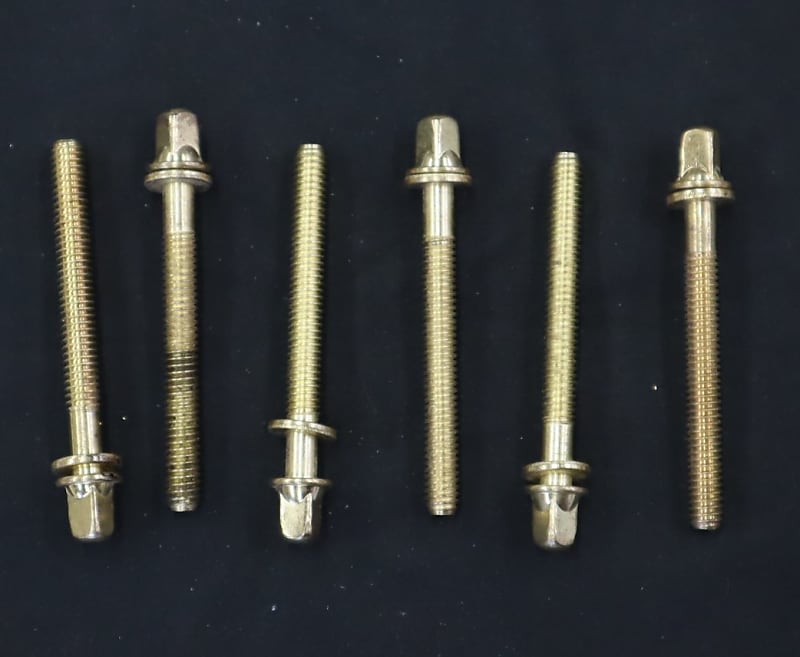 Gold/Brass 2" T rods 6 pack image 1