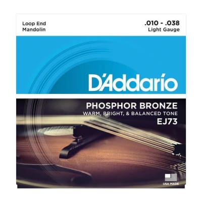 D'Addario EJ73 Phosphor Bronze Light Mandolin Strings image 2