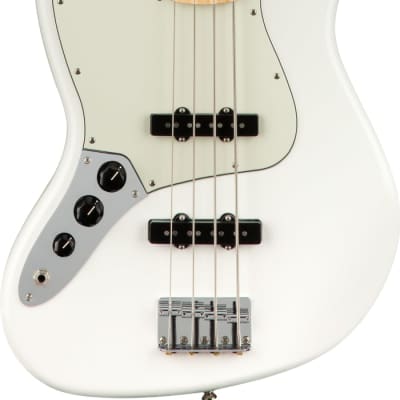 Fender Player Jazz Left-Handed Bass Maple FB, Polar White image 1