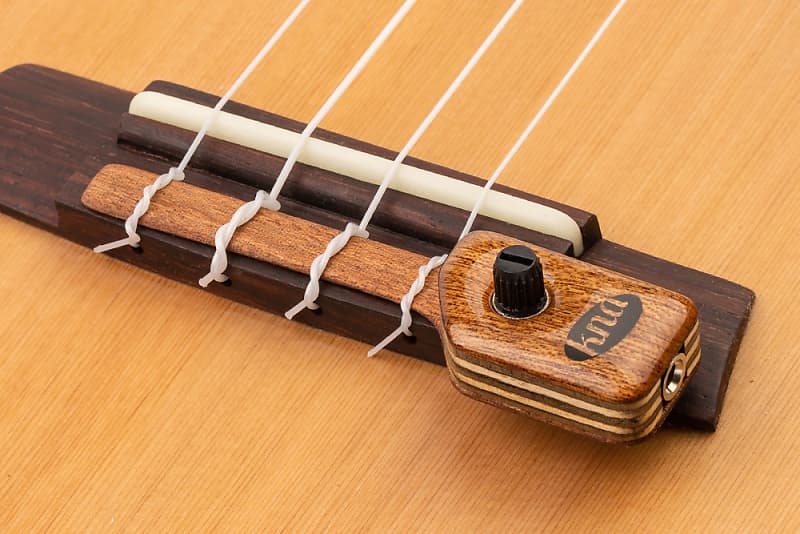 KnA Bridge-Mounted Portable Piezo Pickup for Classical Guitar with Volume  Control