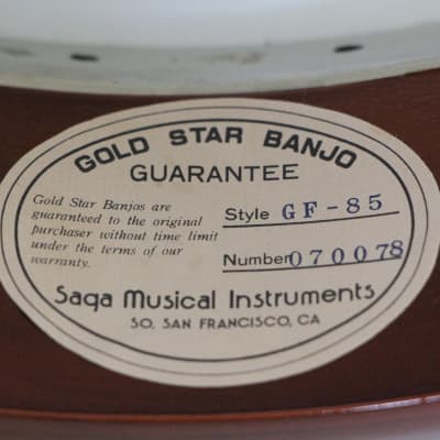 Gold Star GF-85 Banjo image 5