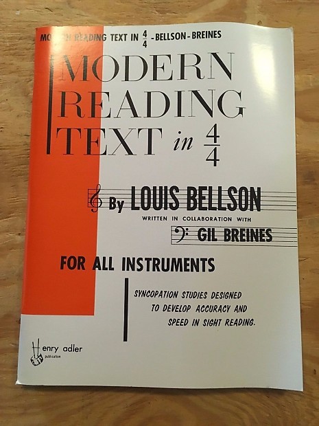 Alfred Music Modern Reading Text in 4/4 by Louis Bellson image 1