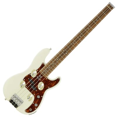 Traveler Guitar TB-4P Bass Electric Travel Bass Guitar (Pearl White) for sale