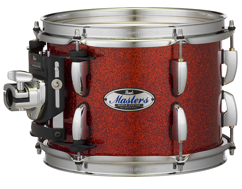 Pearl Masters Maple Complete 10x10" Vermillion Sparkle Rack Tom Tom Drum | NEW Authorized Dealer image 1