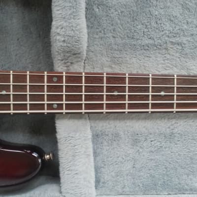 Left Handed Lefty LH Schecter Diamond Series California Custom 5 string  Bass Guitar Black Cherry image 8