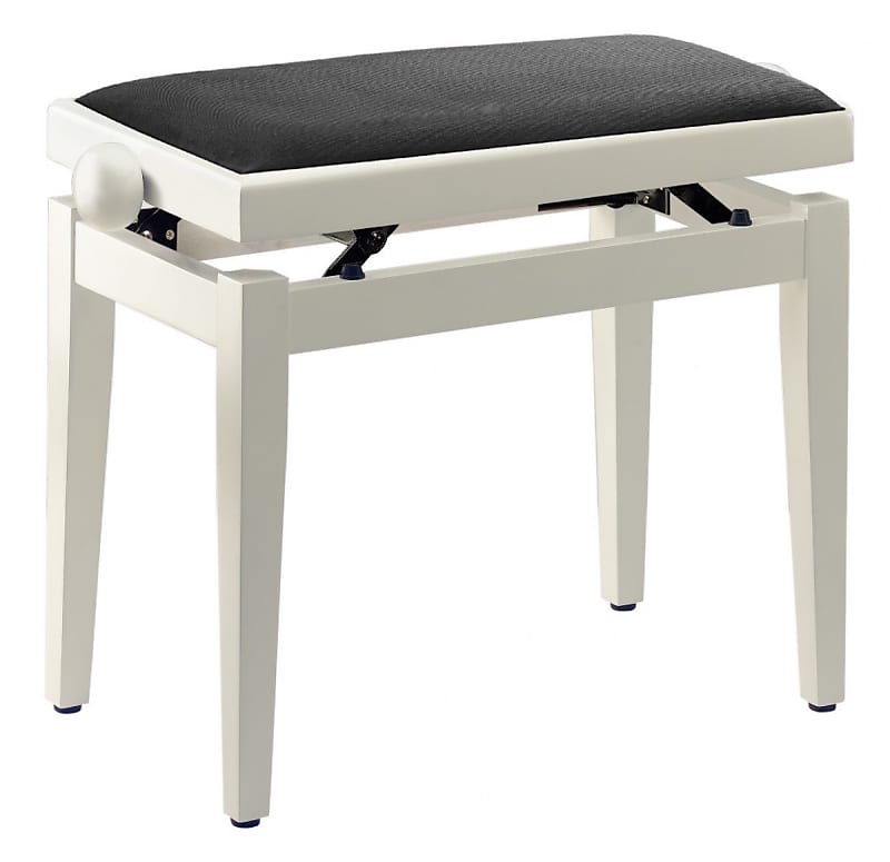 STAGG PB39 WHM VBE - BANQUETTE PIANO BLANC MAT + VELOUR BEIGE