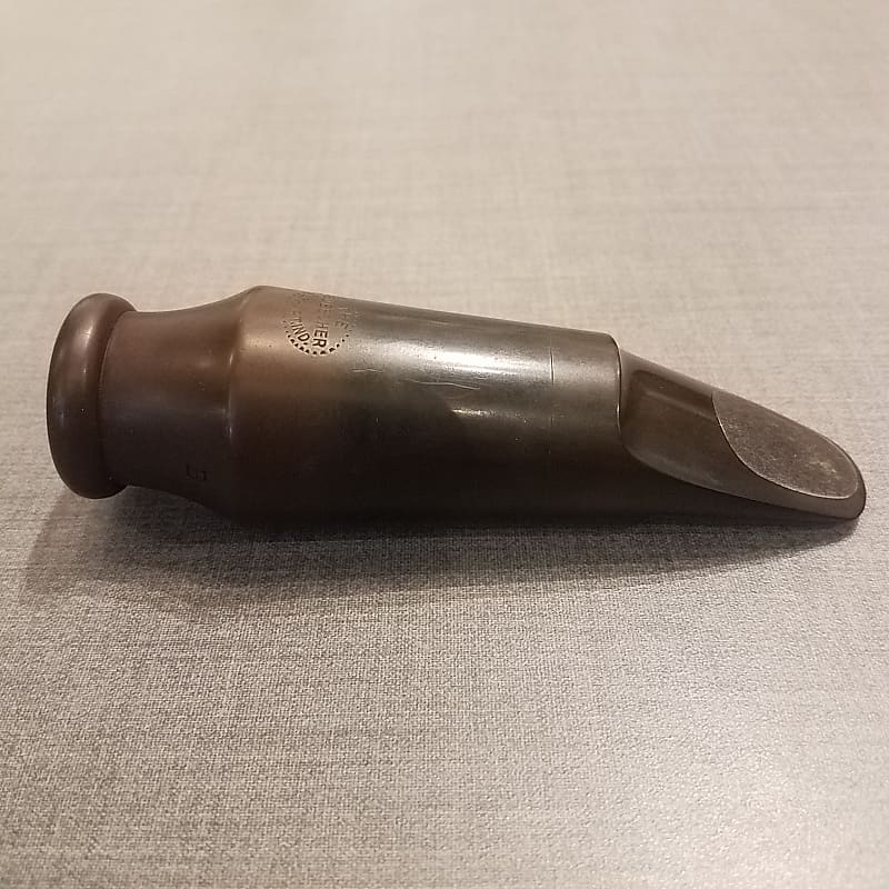 Buescher "Pickle" Hard Rubber Bass Saxophone Mouthpiece Reverb