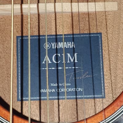 Yamaha AC1M-TBS Solid Sitka Spruce/Mahogany Concert Cutaway with Electronics 2010s - Tobacco Brown Sunburst image 3