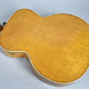 Vega  C-56 Original Vintage Blond Archtop Hollowbody Acoustic Guitar 1940s Blond image 8