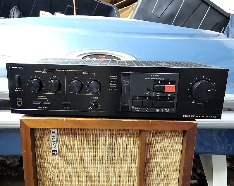 昭和レトロ　TOSHIBA　HiFi STEREO AMPLIFER Rare Vintage Toshiba SA-V10 Cassette Deck & SA-V10 Amplifier