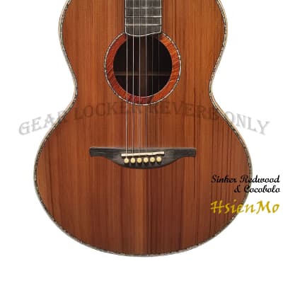 Hsien Mo all solid Sinker Redwood & cocobolo F body Acoustic Guitar (custom made) image 1