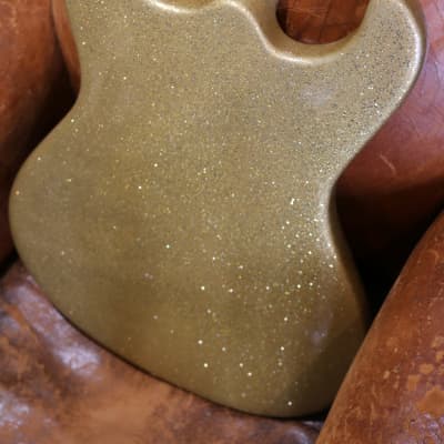 Guitare Type Mosrite "Discoramones" Philippe Dubreuille Gold Sparkle 2020 image 10