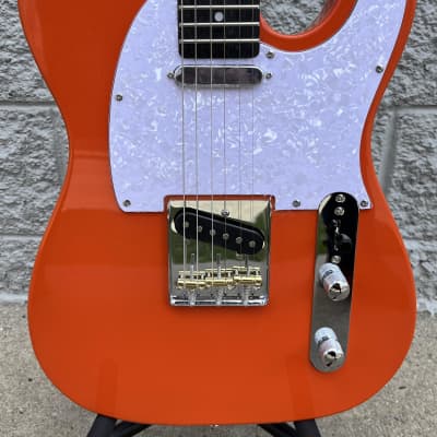 GAMMA Custom Electric Guitar TG24-03, 6-String Delta Star Model, Kona Orange image 3