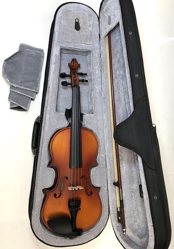 Pre-owned Mendini - 1/2 size Violin Outfit - Setup and ready to play. image 1