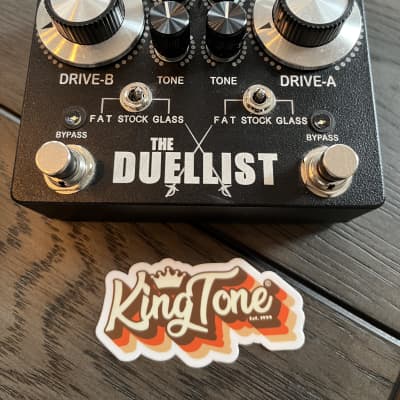 King Tone Guitar The Duellist 2023 Black - Dual Overdrive / Boost 