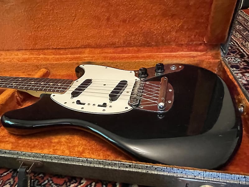 Fender Mustang 1974 - Black | Reverb