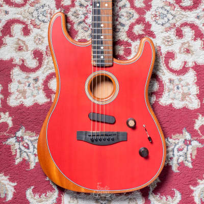 Fender American Acoustasonic Stratocaster - Dakota Red #US202892A Second Hand for sale