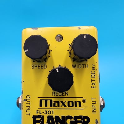 Vintage 80s Maxon FL-301 Flanger Guitar Effect Pedal Bass BBD | Reverb