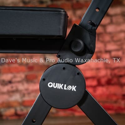 QUIK LOK DX749 Deluxe Height Adjustable Musician's Stool w/  Adjustable Backrest & Footrest image 2