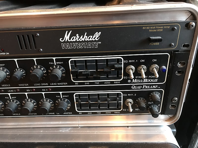 Marshall 8008 Rack Valvestate Power Amp 80+80w 2 Channels Reverb