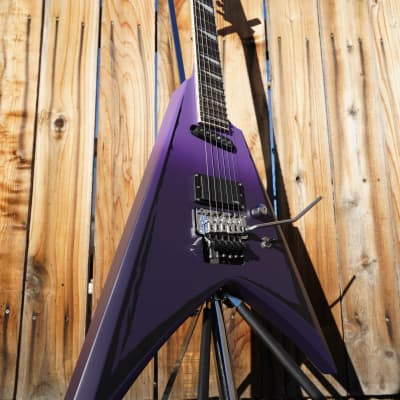 ESP LTD  SIGNATURE SERIES Alexi Ripped Purple Fade Satin w/ Ripped Pinstripes 6-String w/ Case image 7