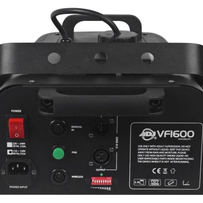 American DJ VF1600 1500 Watt Mobile DMX Fog Machine W/ Wired & Wireless Remotes image 7
