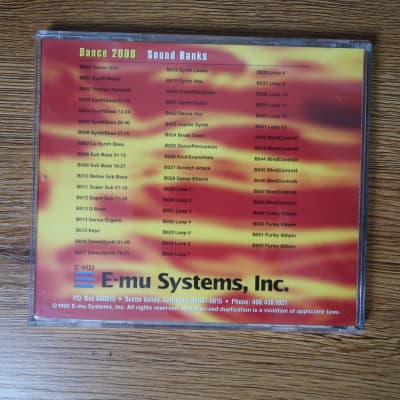 E-MU Systems Sound Library Vol. 13 Dance 2000 Sample CD-ROM image 2