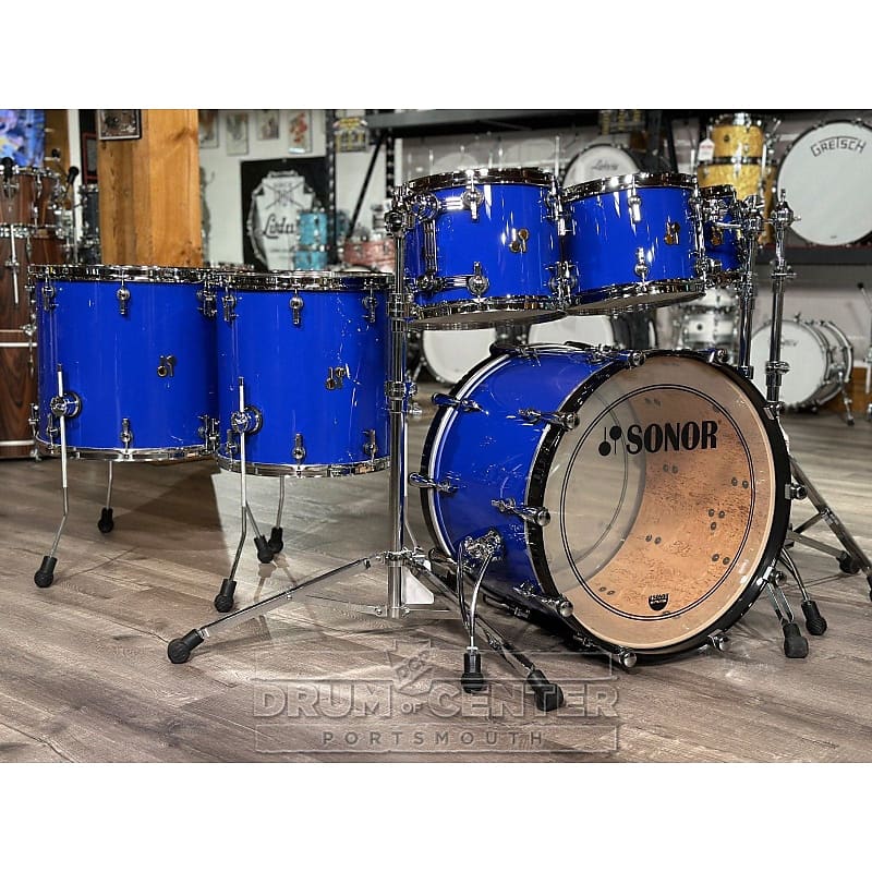 Sonor SQ2 Birch 6pc Drum Set Ultramarine Blue | Reverb