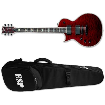 ESP LTD EC-1000 LH QM See Thru Black Cherry Left-Handed Electric Guitar + ESP Gig Bag EC1000 KOREA! image 1